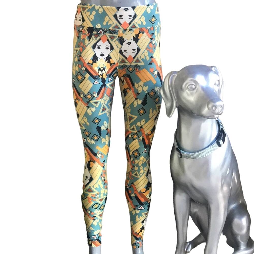 Lularoe Face Print Leggings One Size